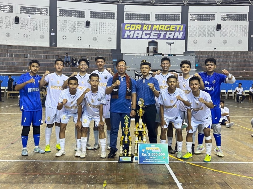 Penutupan Abhipraya Futsal Cup I Piala Danyonko 463 Kopasgat Dalam Rangka Hut Smkn 1 Bendo Magetan Ke-23 Tahun 2025