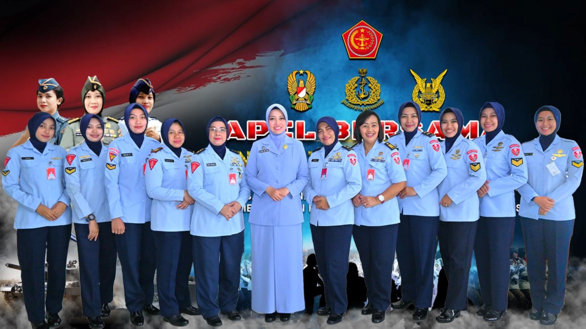 Wara Kopasgat Mengikuti Kegiatan Apel Bersama Wanita TNI 2025