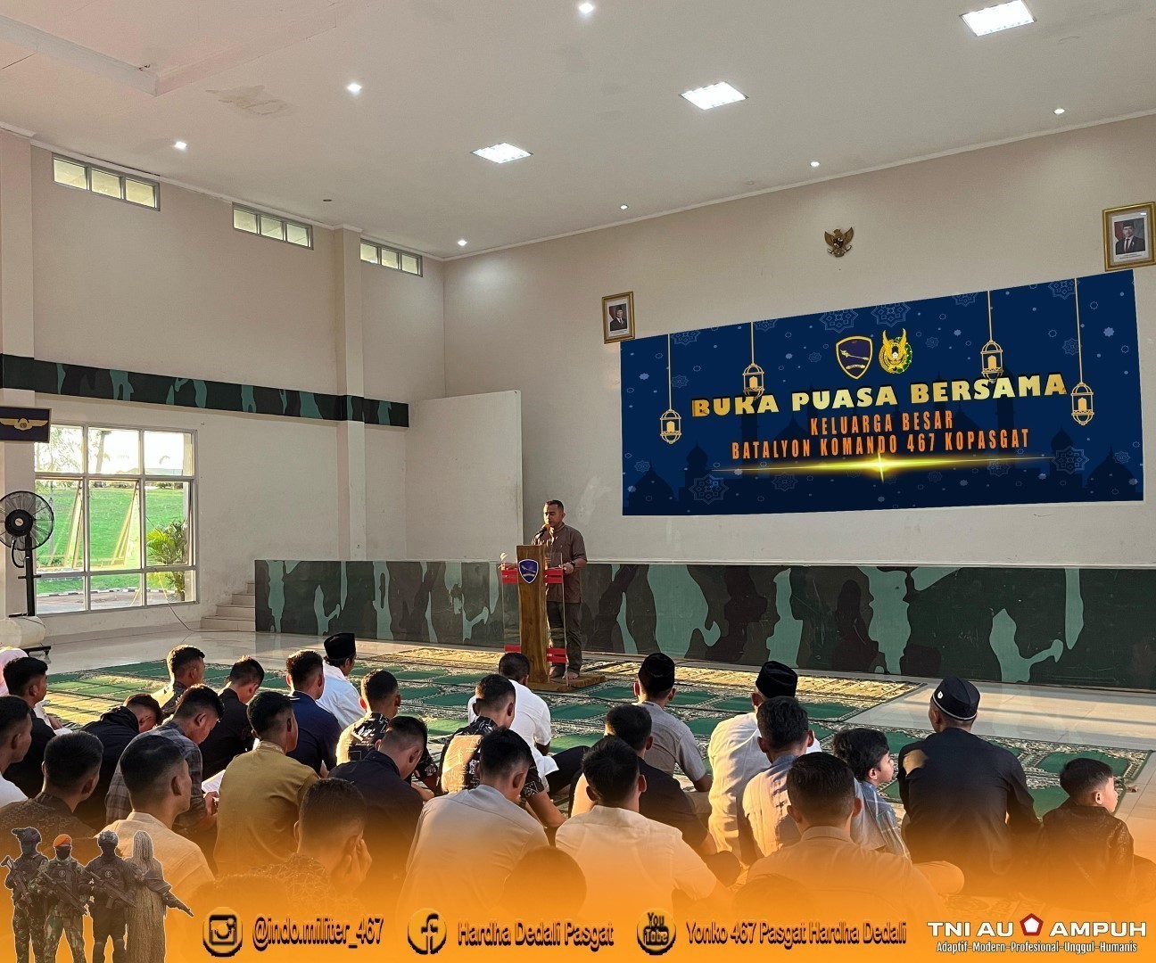 Buka Puasa Bersama Prajurit Yonko 467 Kopasgat
