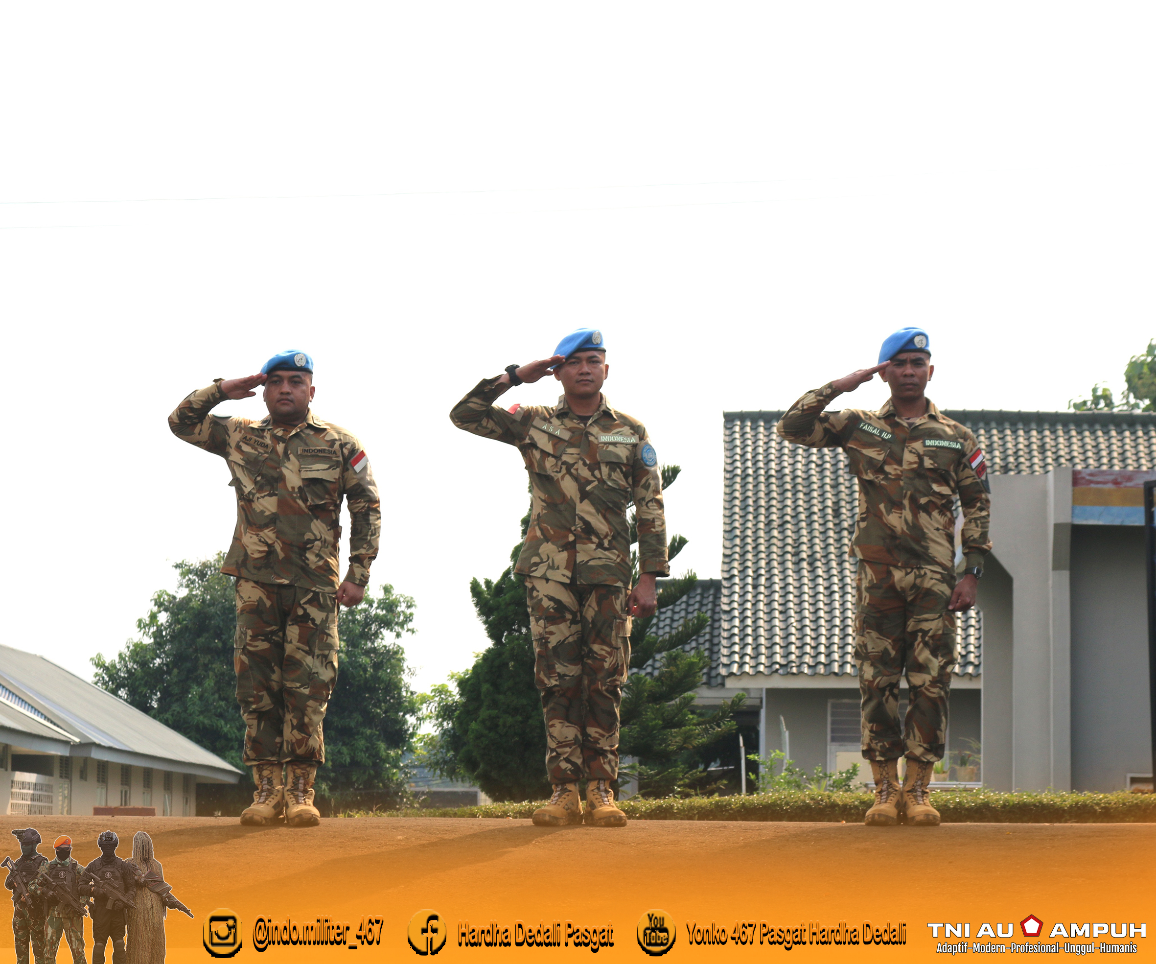 Penyambutan Prajurit Yonko 467 Kopasgat yang Telah Menyelesaikan Misi Perdamaian Dunia pada Satgas Garuda UNIFIL TA 2025