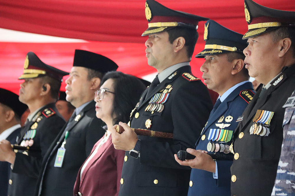 Danwingko II Kopasgat Menghadiri Upacara Peringatan Hari Otonomi Daerah Ke-XXIX Tahun 2025