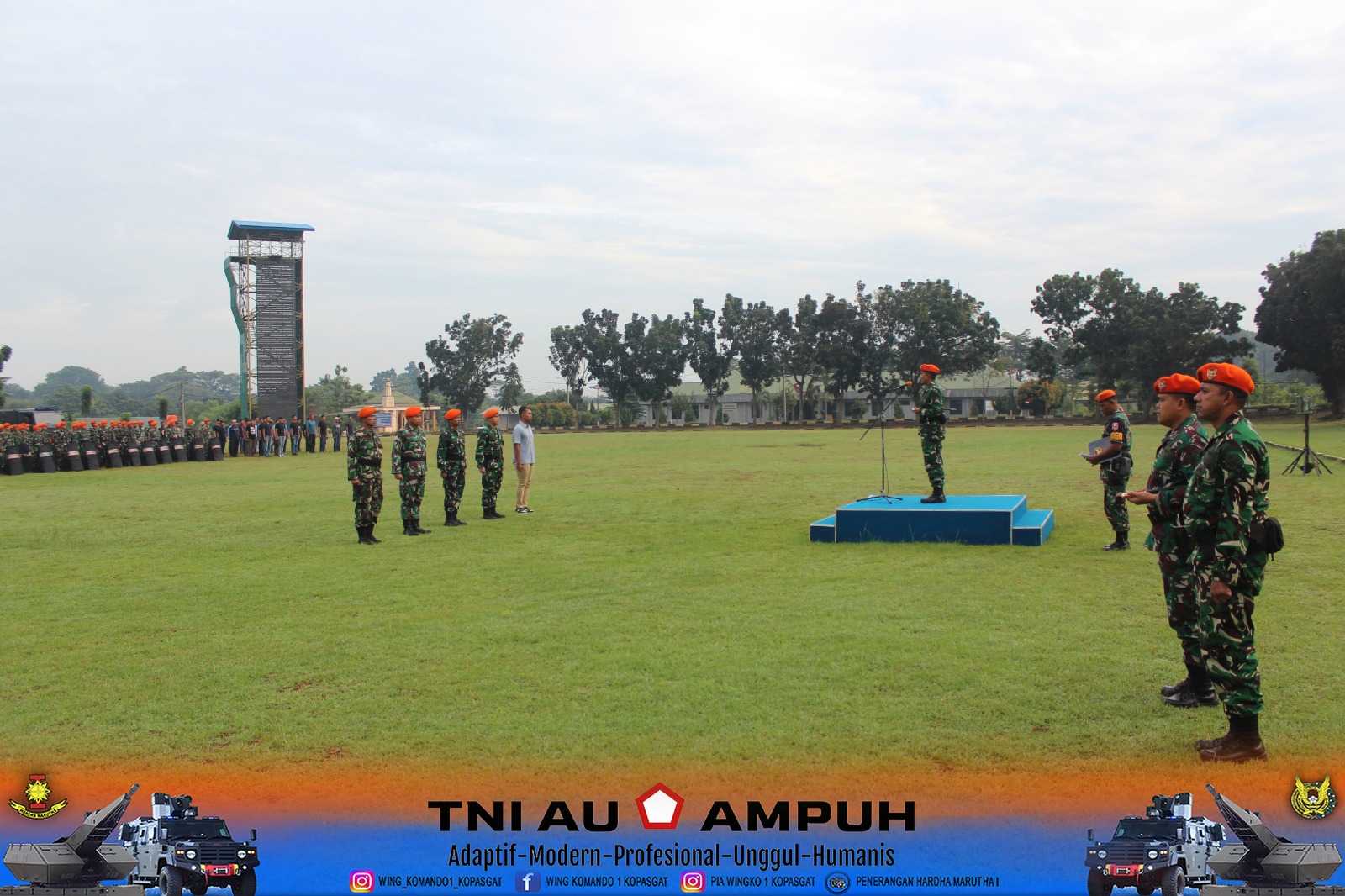 Wing Komando I Kopasgat Laksanakan Simulasi Pengamanan Huru Hara