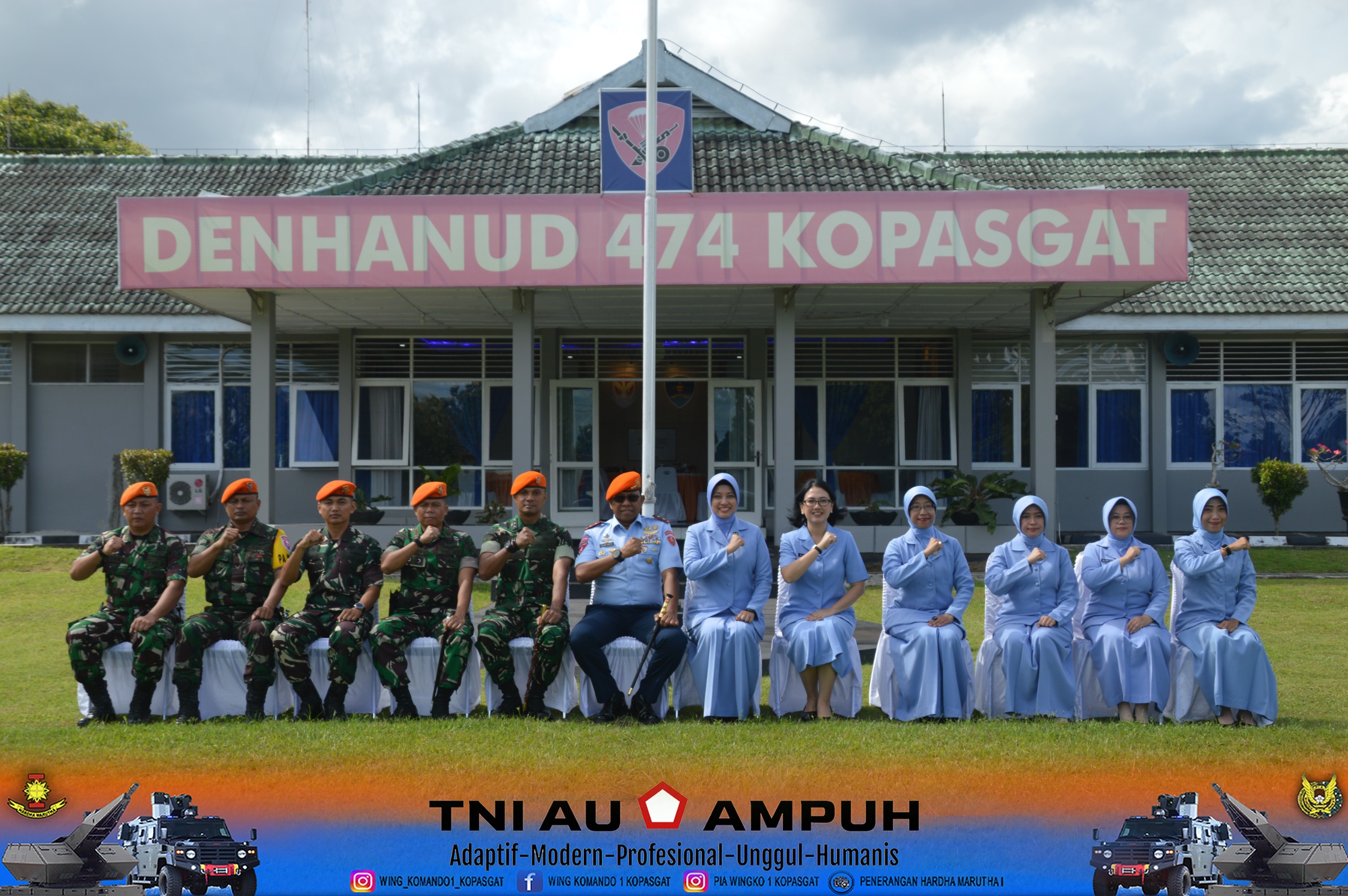 Komandan Wing Komando I Kopasgat Mendampingi Dankopasgat Kunjungan Kerja Di Denhanud 474 Wingko I Kopasgat