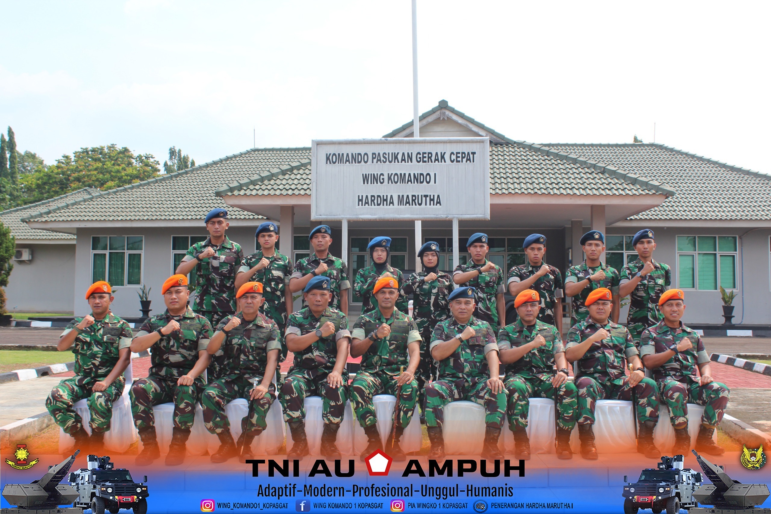 Perwira PSDP Khusus Tenaga Pertanian TNI AU Orientasi Ke Wing Komando I Kopasgat