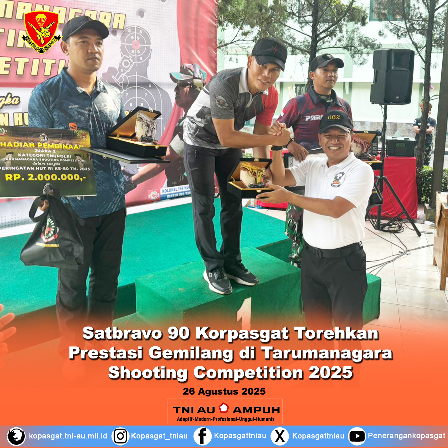 Satbravo 90 Torehkan Prestasi Gemilang di Tarumanagara Shooting Competition 2025