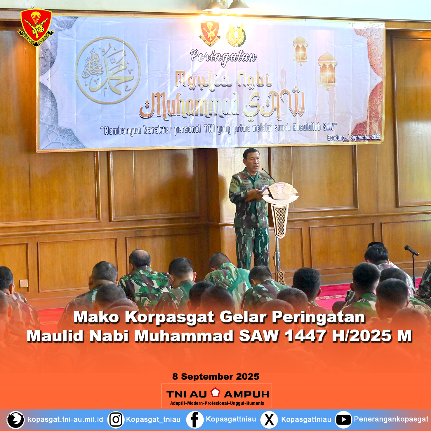 Mako Korpasgat Gelar Peringatan Maulid Nabi Muhammad SAW 1447 H/2025 M