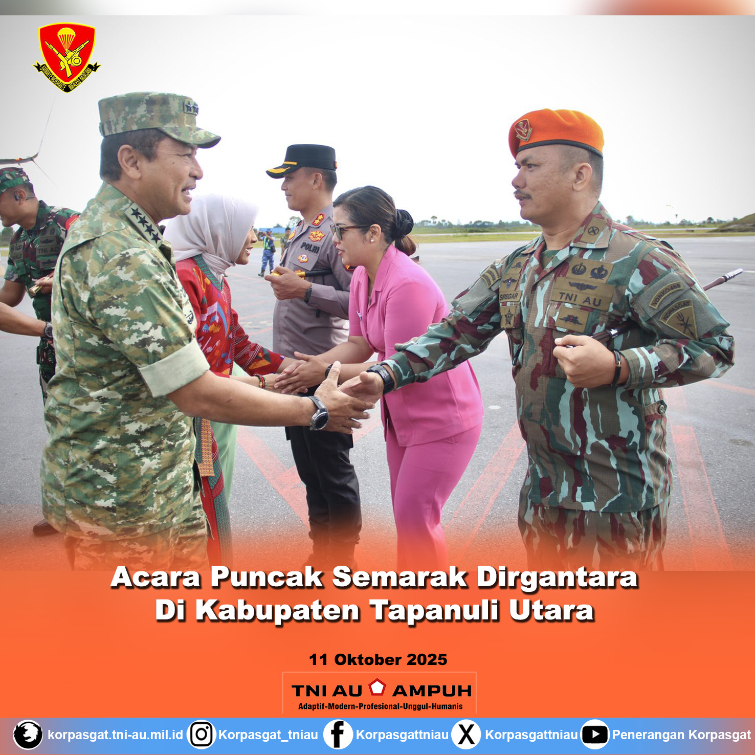 Acara Puncak Semarak Dirgantara Di Kabupaten Tapanuli Utara