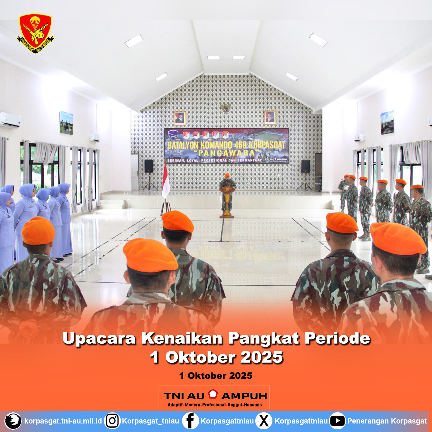 Upacara Kenaikan Pangkat Periode 1 Oktober 2025