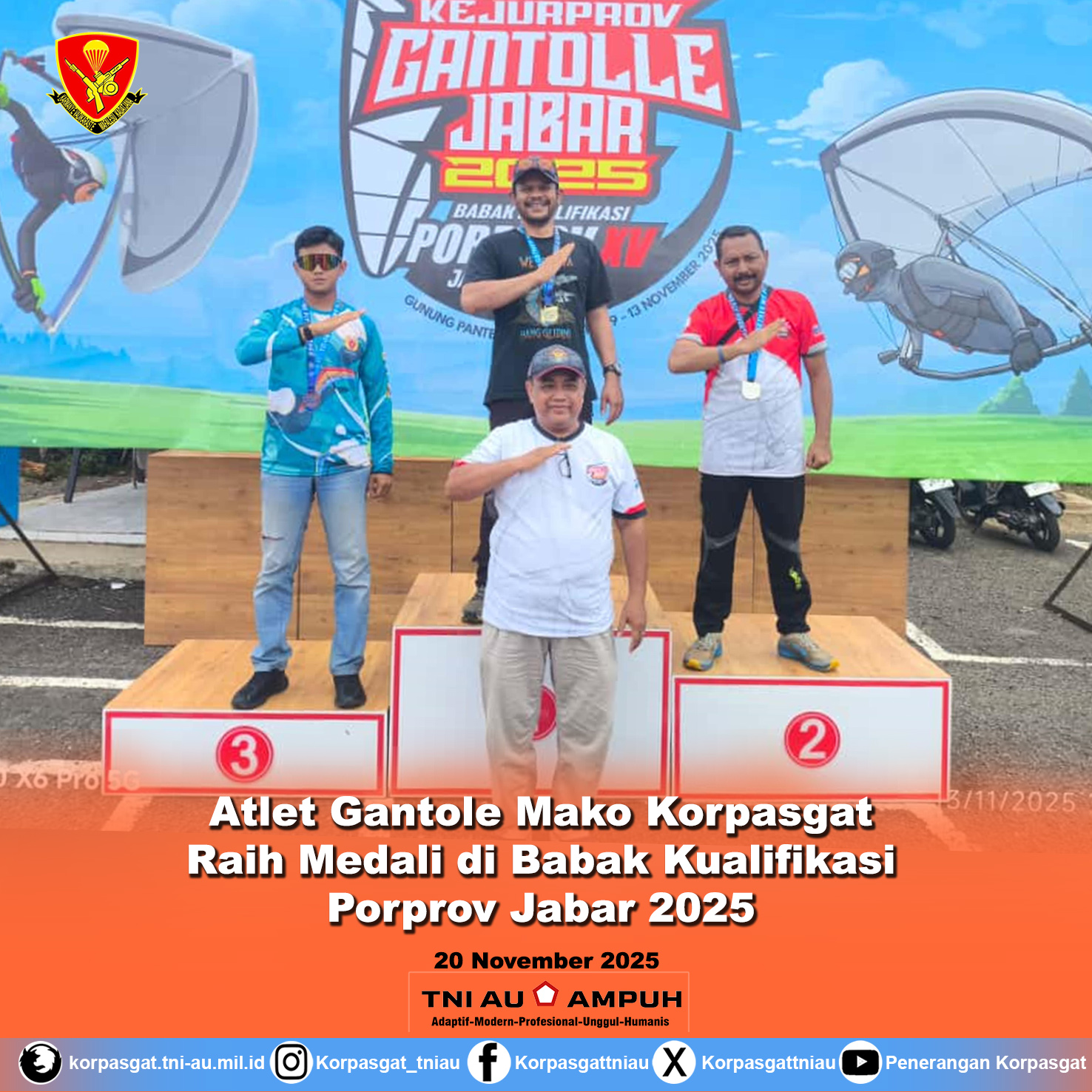 Atlet Gantole Mako Korpasgat Raih Medali di Babak Kualifikasi Porprov Jabar 2025