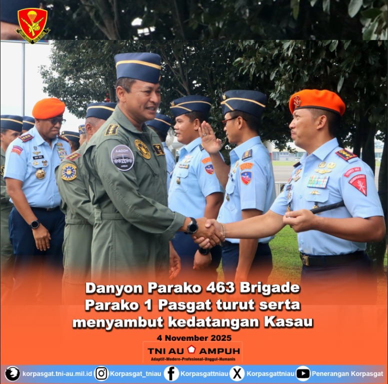 Danyon Parako 463 Brigade Parako 1 Pasgat Turut Serta Menyambut Kedatangan Kasau