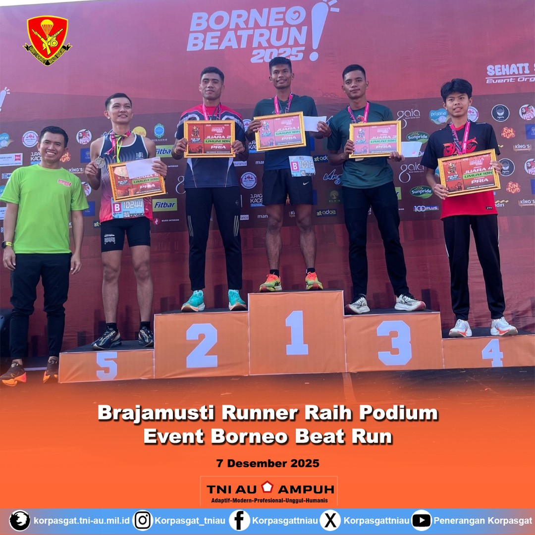 Brajamusti Runner Raih Podium Event Borneo Beat Run