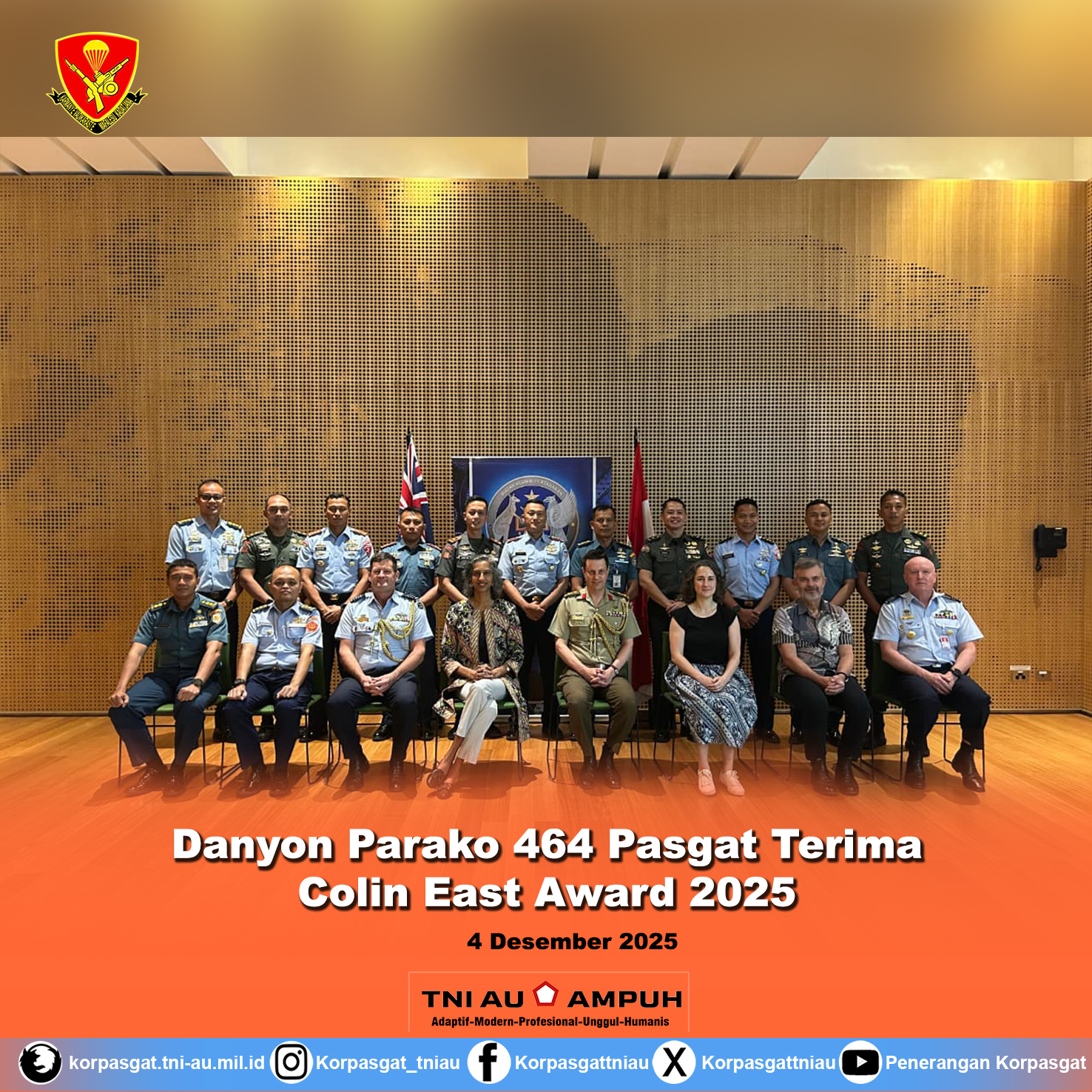 Danyon Parako 464 Pasgat Terima Colin East Award 2025