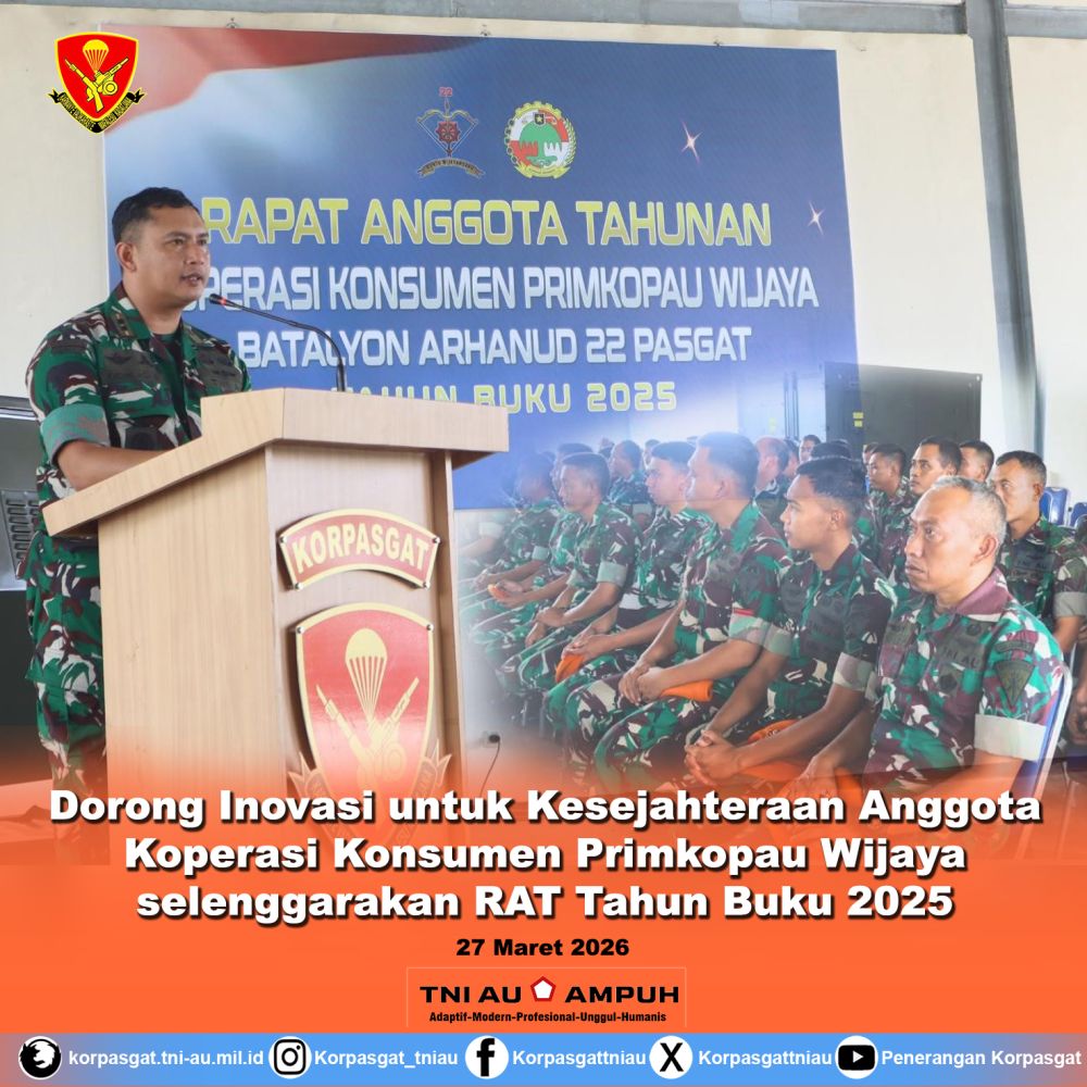 Dorong Inovasi untuk Kesejahteraan Anggota Koperasi Konsumen Primkopau Wijaya selenggarakan RAT Tahun Buku 2025