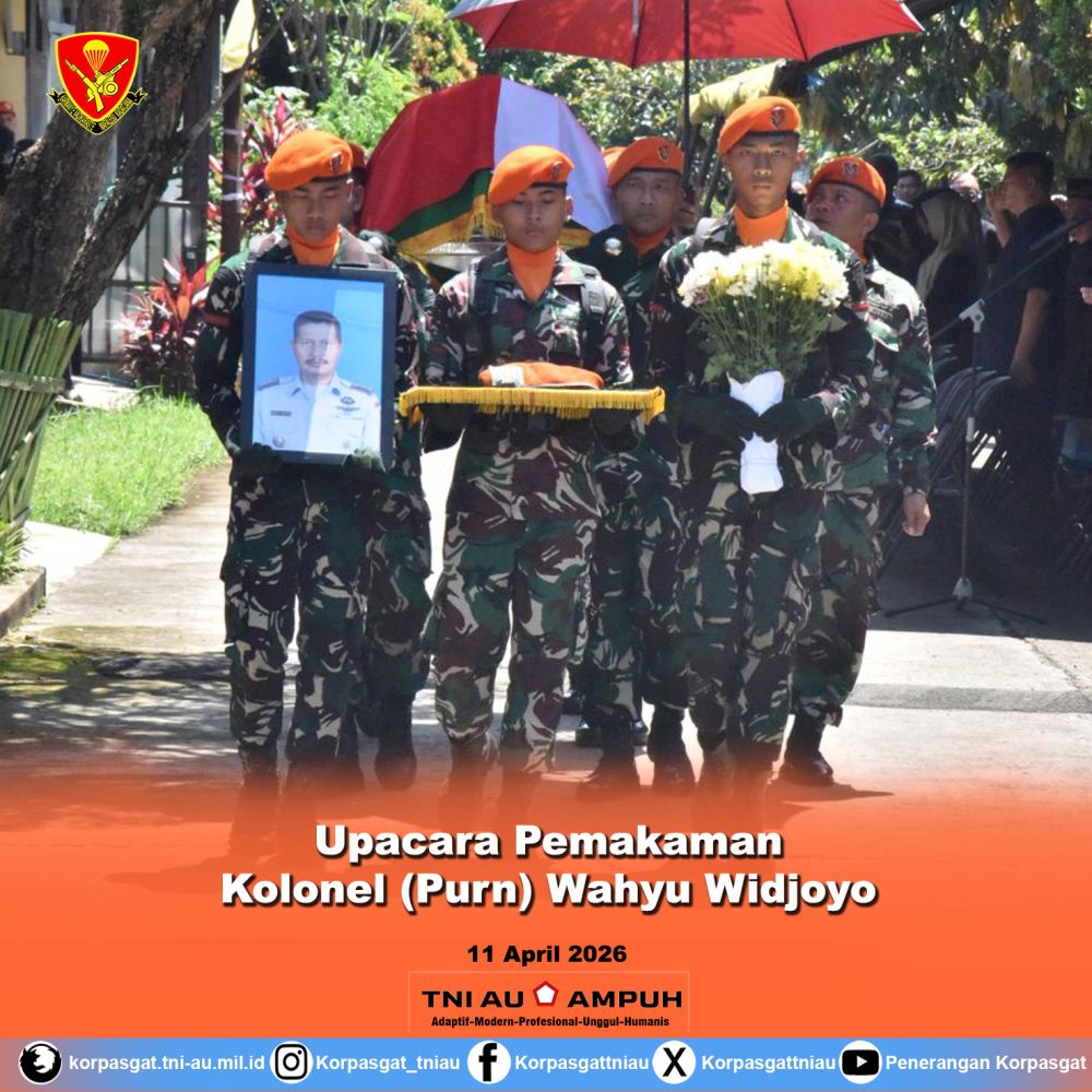 Upacara Pemakaman Kolonel (Purn) Wahyu Widjoyo