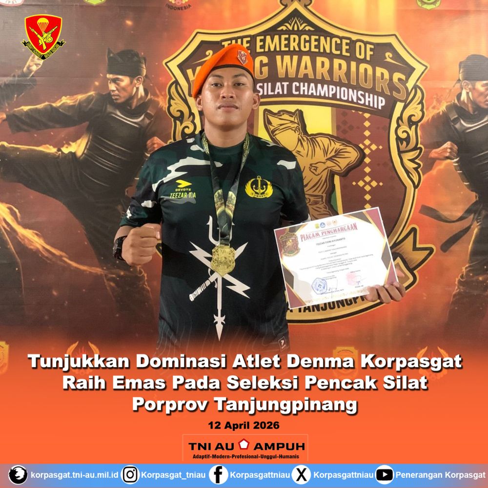 Tunjukkan Dominasi Atlet Denma Korpasgat Raih Emas Pada Seleksi Pencak Silat Porprov Tanjungpinang
