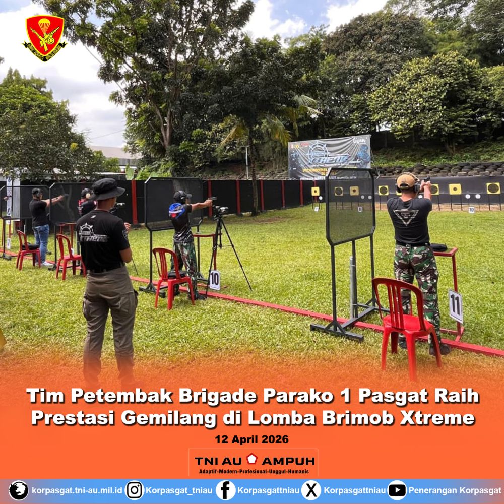 Tim Petembak Brigade Parako 1 Pasgat Raih Prestasi Gemilang di Lomba Brimob Xtreme