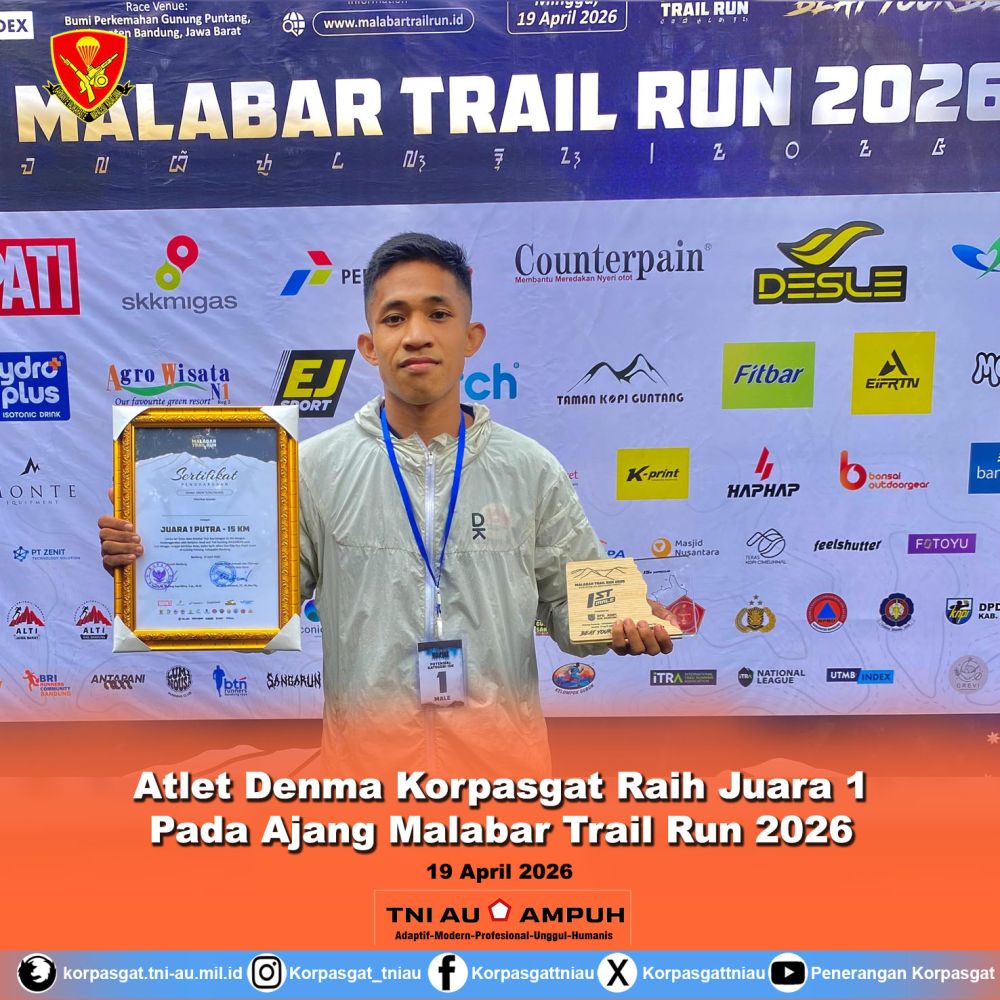 Atlet Denma Korpasgat Raih Juara 1 Pada Ajang Malabar Trail Run 2026
