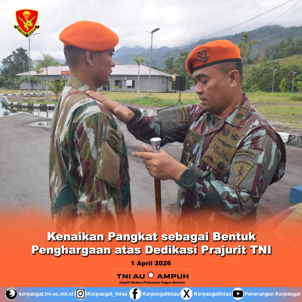 Kenaikan Pangkat sebagai Bentuk Penghargaan atas Dedikasi Prajurit TNI