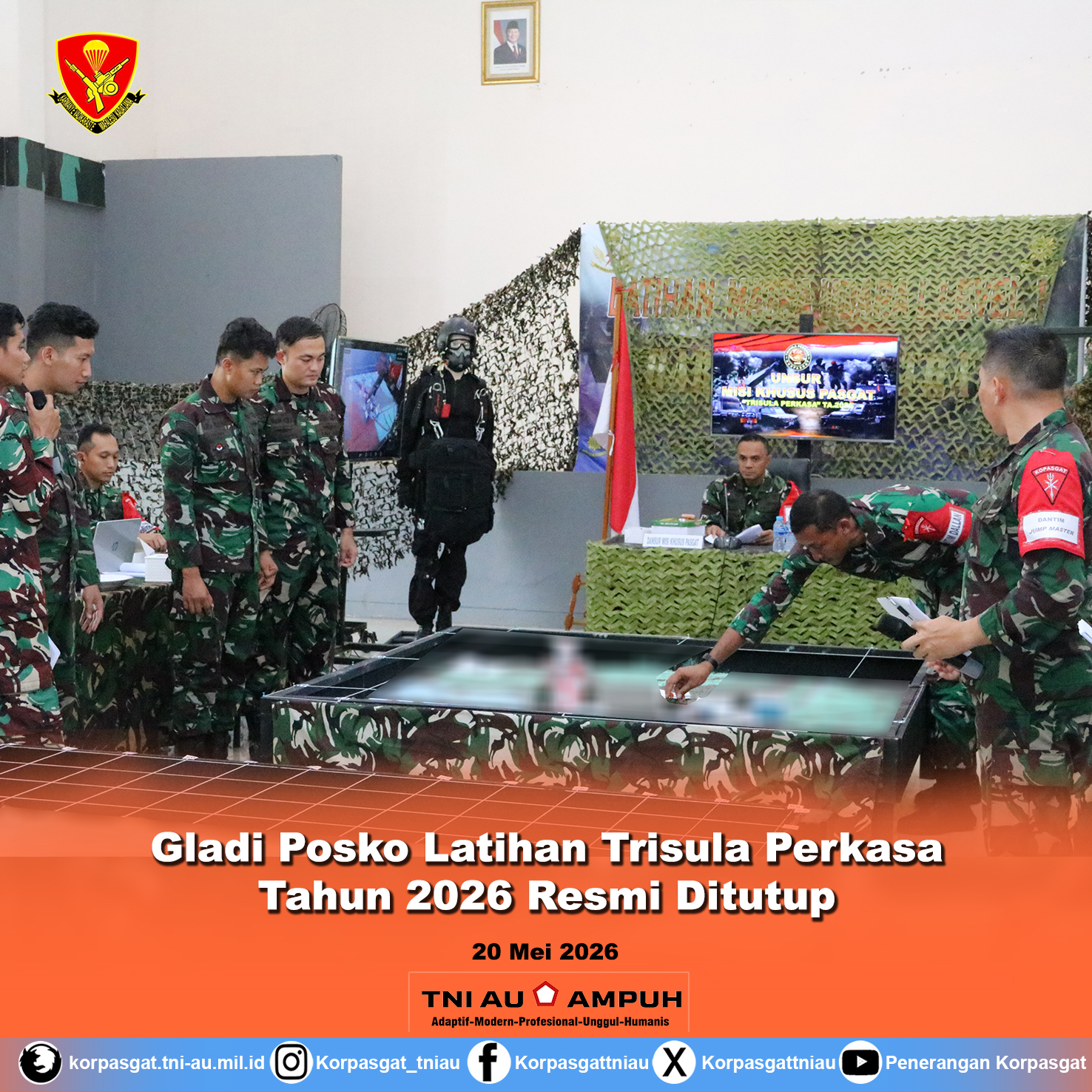 Gladi Posko Latihan Trisula Perkasa Tahun 2026 Resmi Ditutup