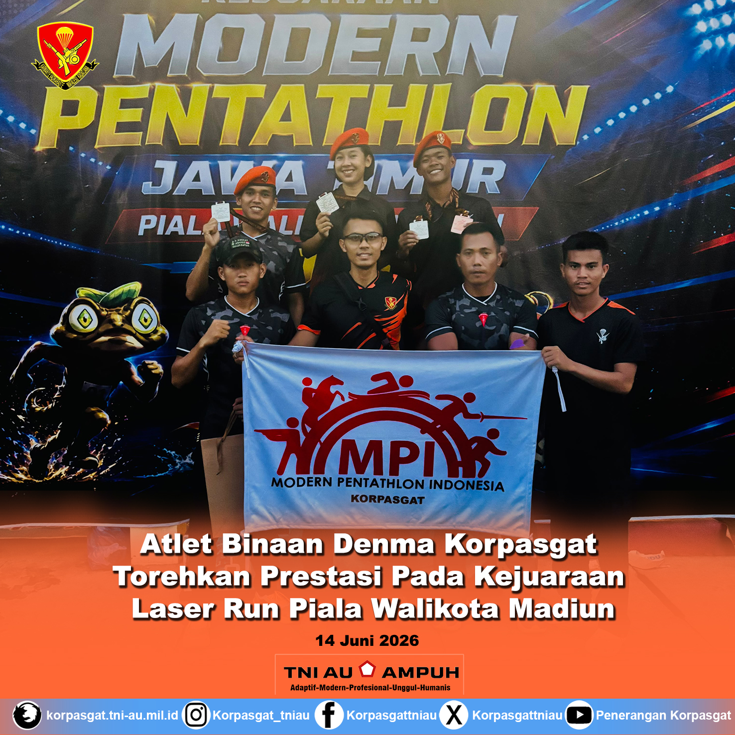 Atlet Binaan Denma Korpasgat Torehkan Prestasi Pada Kejuaraan Laser Run Piala Walikota Madiun Atlet Binaan Denma Korpasgat Torehkan Prestasi Pada Kejuaraan Laser Run Piala Walikota Madiun