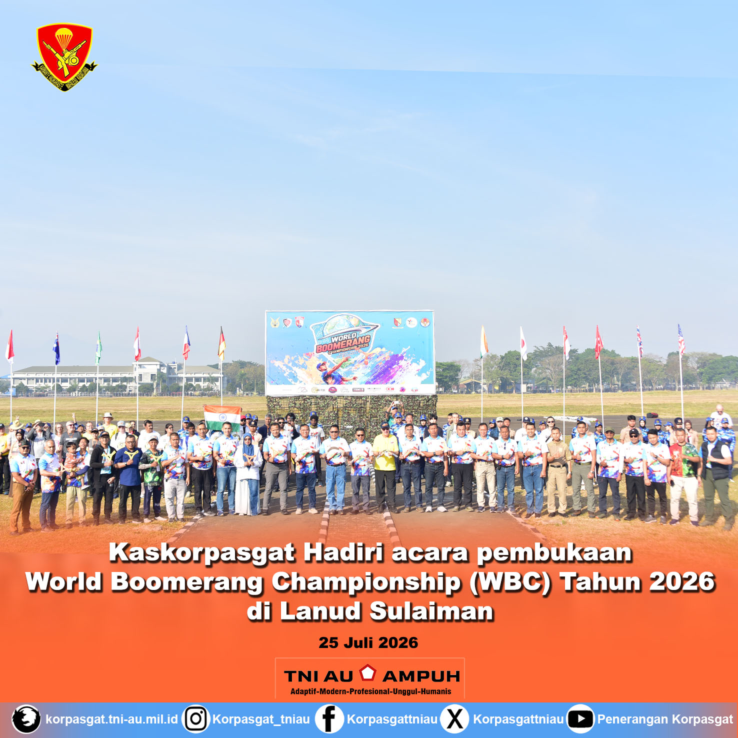 Kaskorpasgat Hadiri Pembukaan World Boomerang Championship 2026