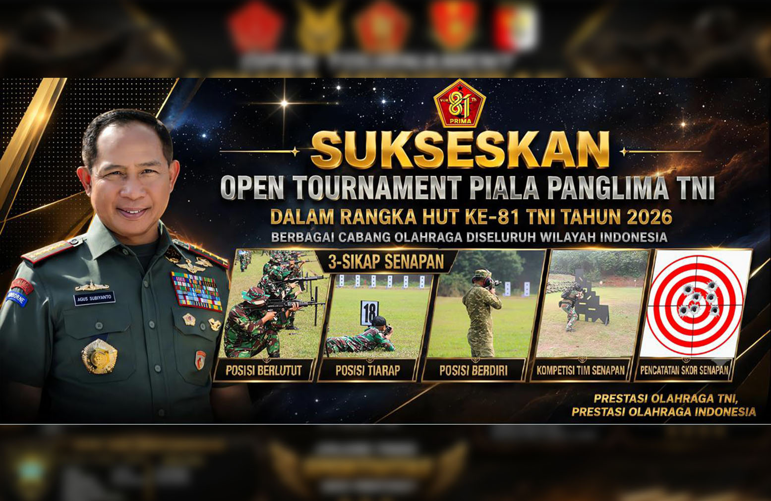 Ikutilah  Open Tournament Lomba Menembak  Piala Panglima TNI