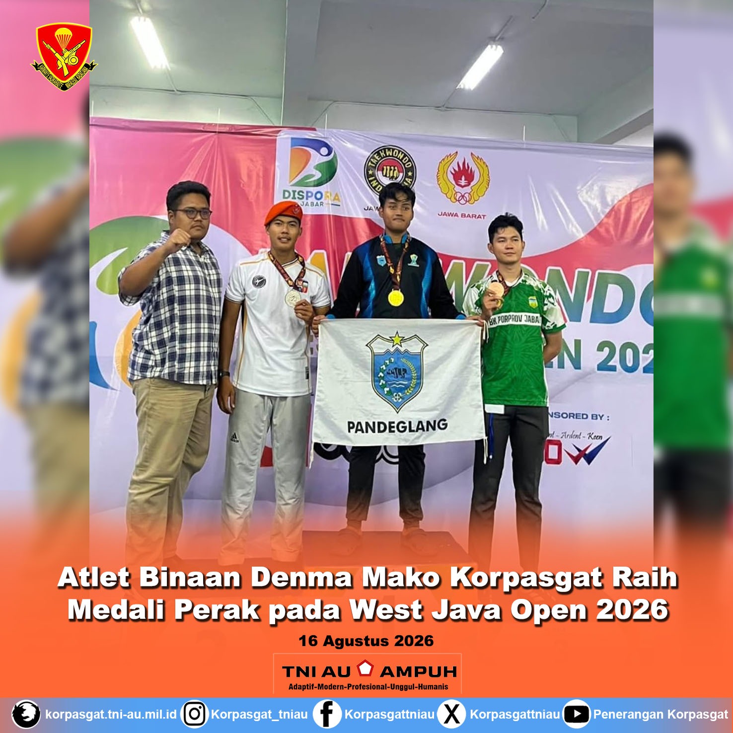 Atlet Binaan Denma Korpasgat Raih Medali Perak pada West Java Open 2026