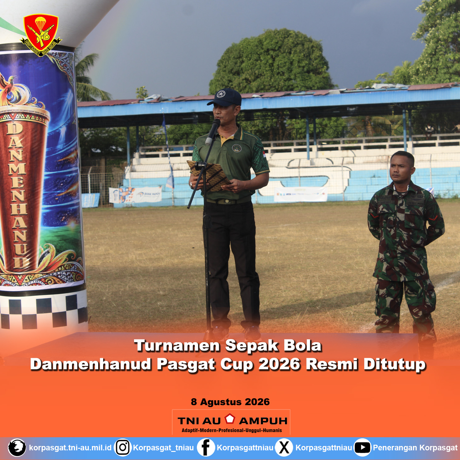 Turnamen Sepak Bola Danmenhanud Pasgat Cup 2026 Resmi Ditutup Turnamen Sepak Bola Danmenhanud Pasgat Cup 2026 Resmi Ditutup