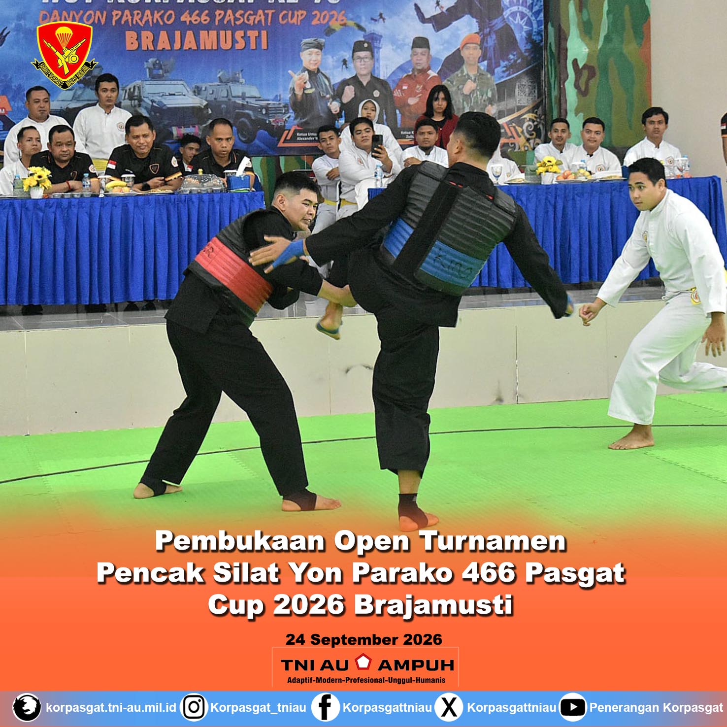 Pembukaan Open Turnamen Pencak Silat Yon Parako 466 Pasgat Cup 2026 Brajamusti