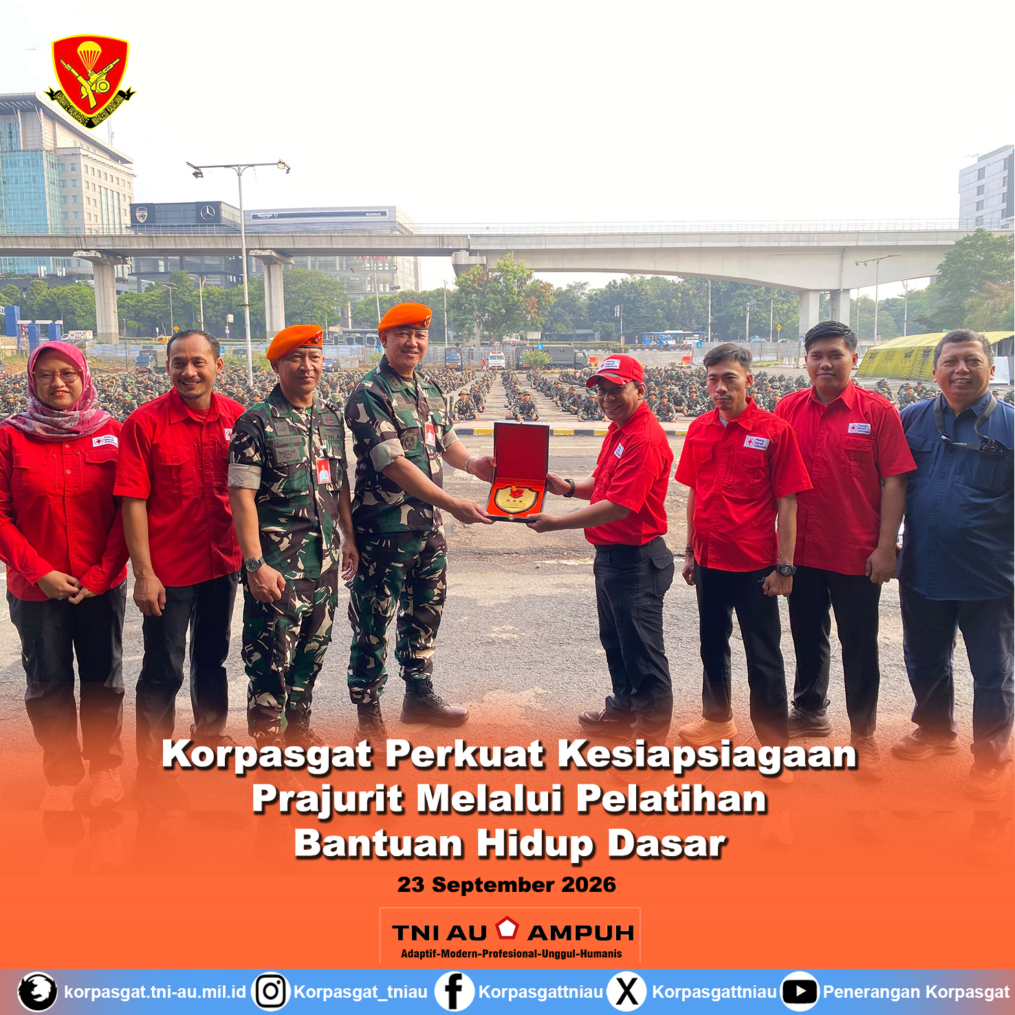 Korpasgat Perkuat Kesiapsiagaan Prajurit Melalui Pelatihan Bantuan Hidup Dasar