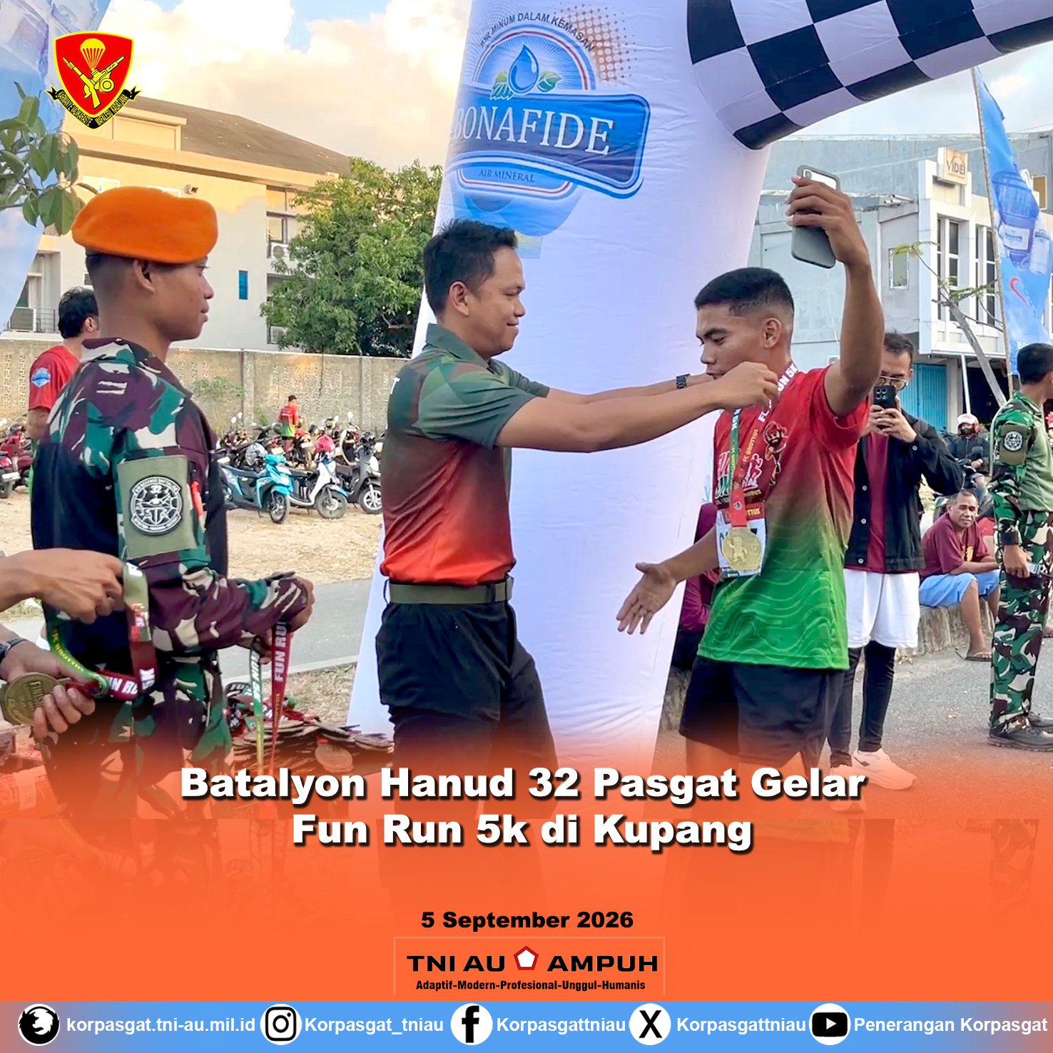 Batalyon Hanud 32 Pasgat Gelar Fun Run 5k di Kupang Batalyon Hanud 32 Pasgat Gelar Fun Run 5k di Kupang