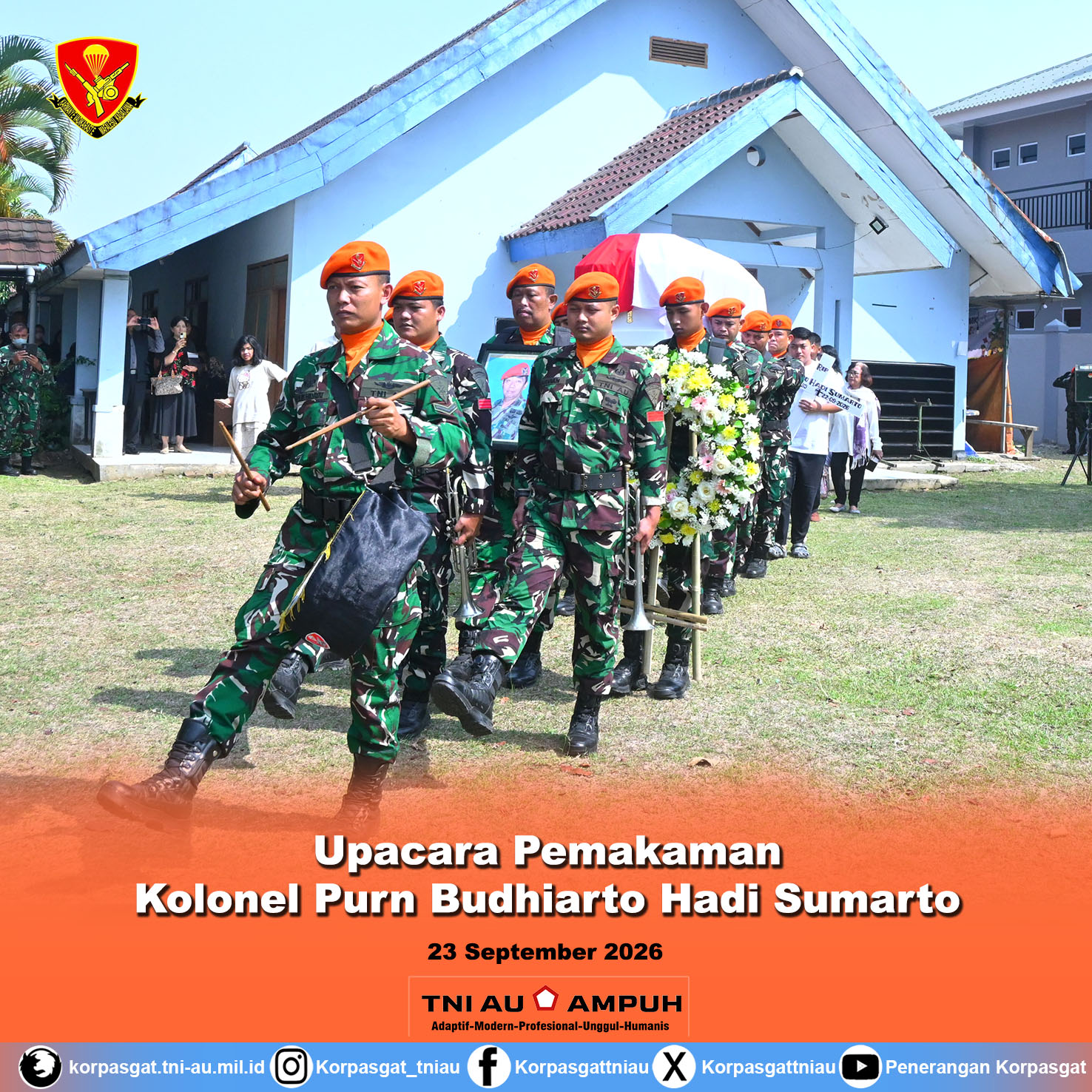 Upacara Pemakaman Kolonel Purn Budhiarto Hadi Sumarto Upacara Pemakaman Kolonel Purn Budhiarto Hadi Sumarto