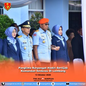 Panglima Korpasgat Hadiri Sertijab Komandan Seskoau Di Lembang