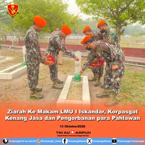 Ziarah Ke Makam LMU I Iskandar, Korpasgat Kenang Jasa dan Pengorbanan para Pahlawan