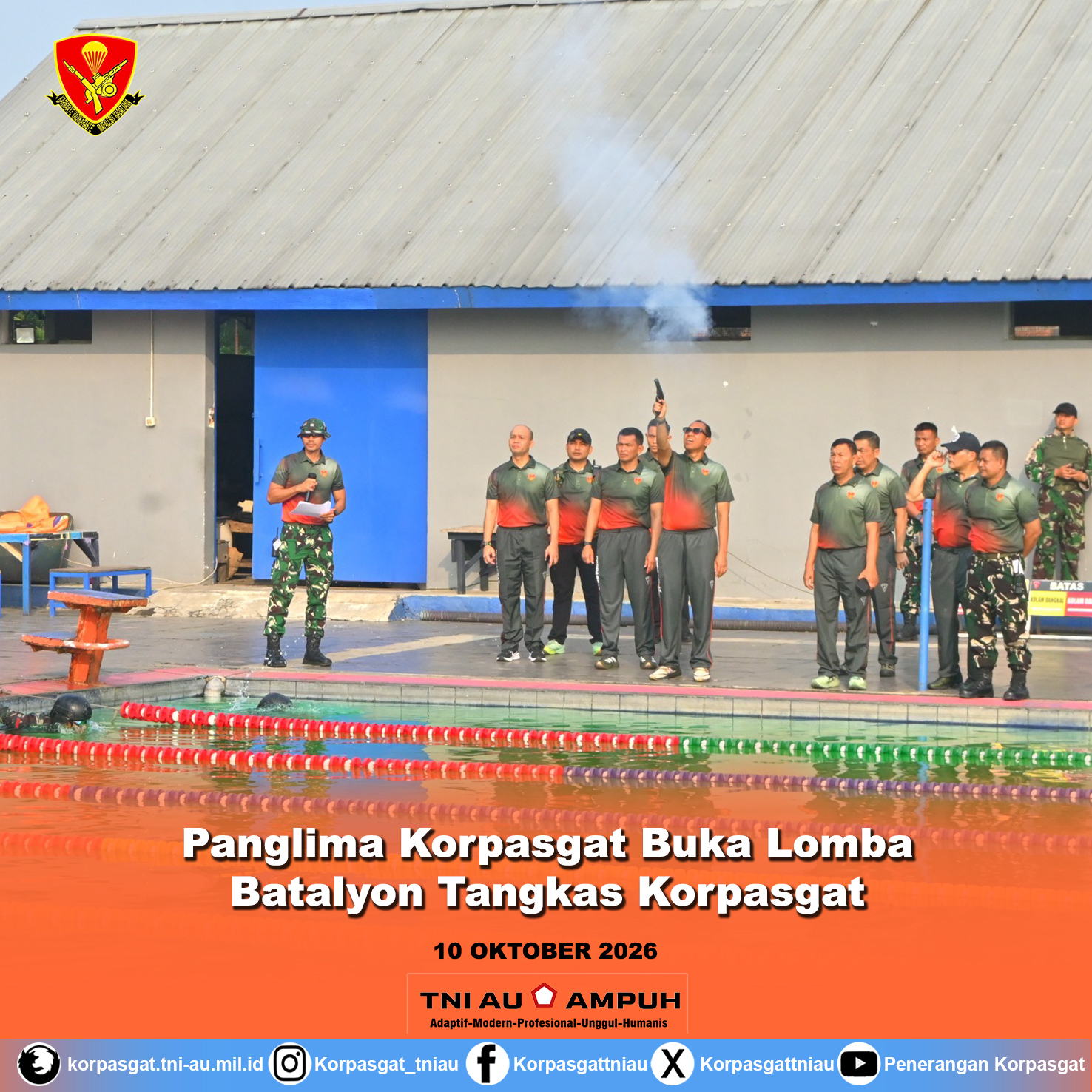 Panglima Korpasgat Buka Lomba Batalyon Tangkas Korpasgat