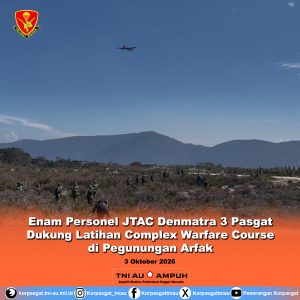 Enam Personel JTAC Denmatra 3 Pasgat Dukung Latihan Complex Warfare Course di Pegunungan Arfak